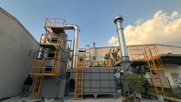 Lắp đặt hệ thống xử lý khí thải tại Sài Đồng: Làm đúng, làm đủ, vì tương lai