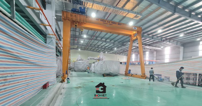 Thi công sơn nền công ty TNHH Osawa Việt Nam